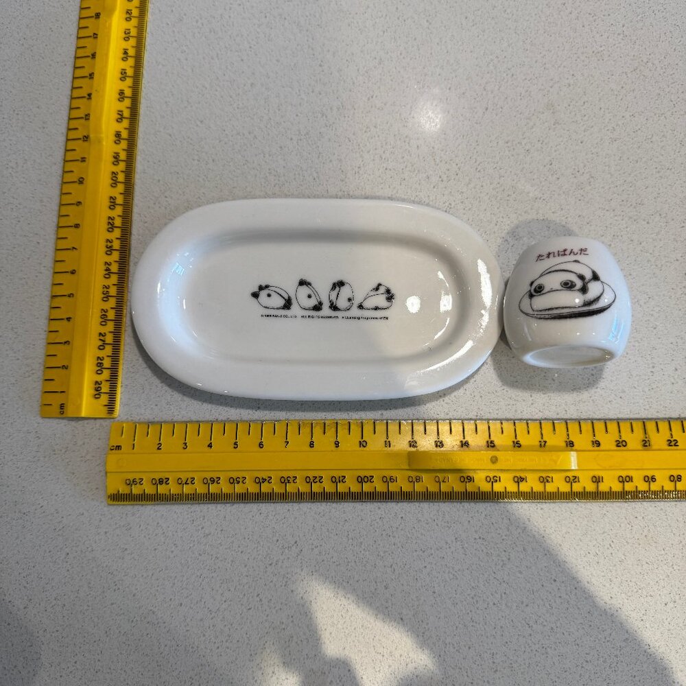 VINTAGE 1999 SAN-X TAREPANDA RARE CERAMIC SET